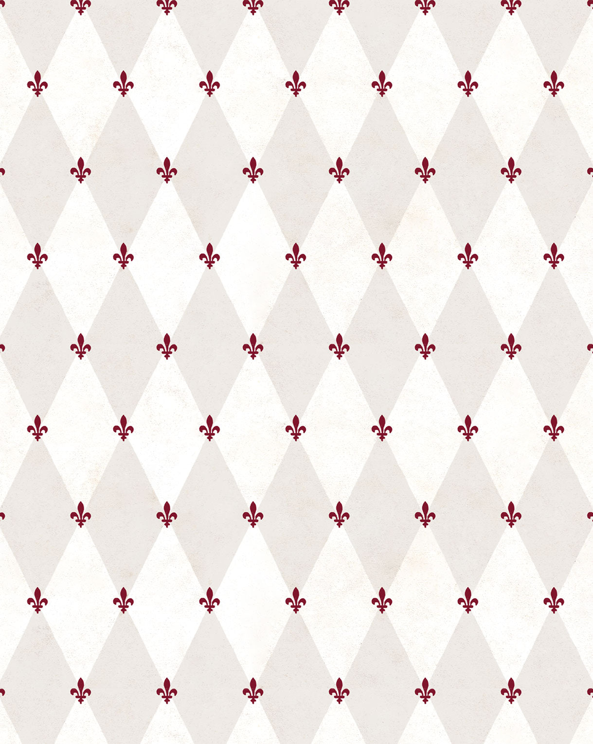 Papel pintado "Lis Blanca Granate"