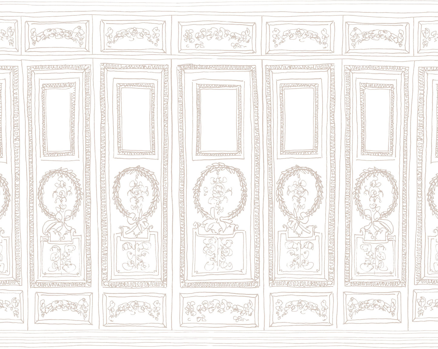 Boiserie Biege - Papel Pintado