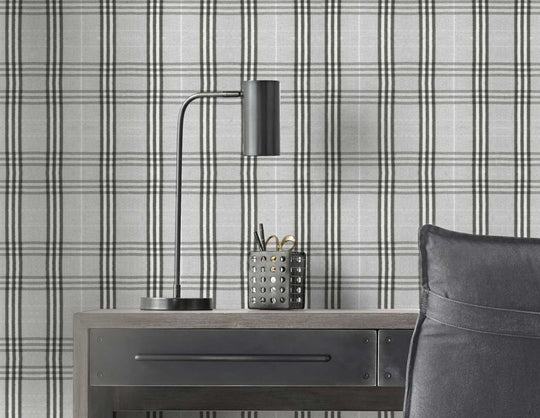 Escocés Gris - Papel Pintado