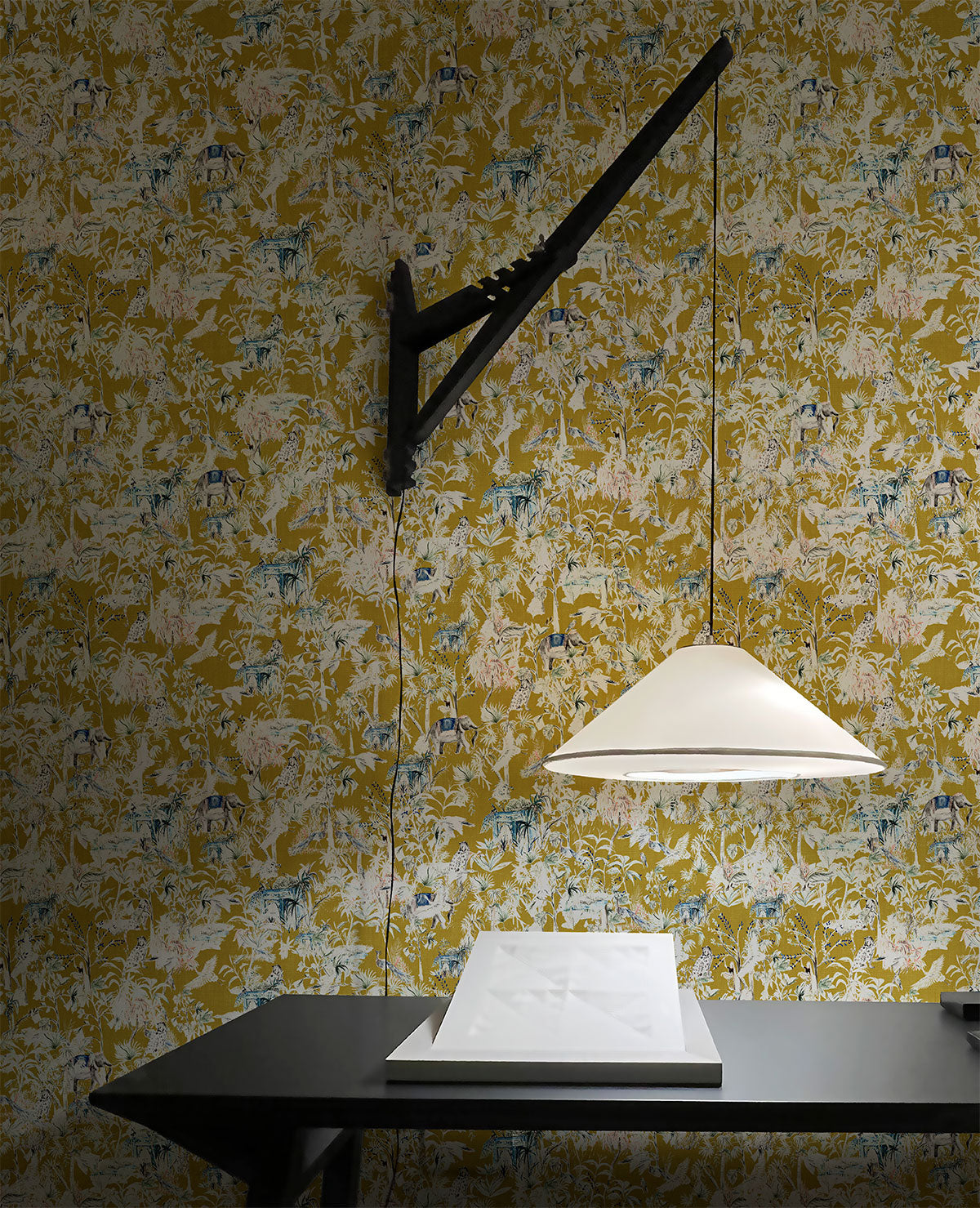 India Amarillo - Papel Pintado