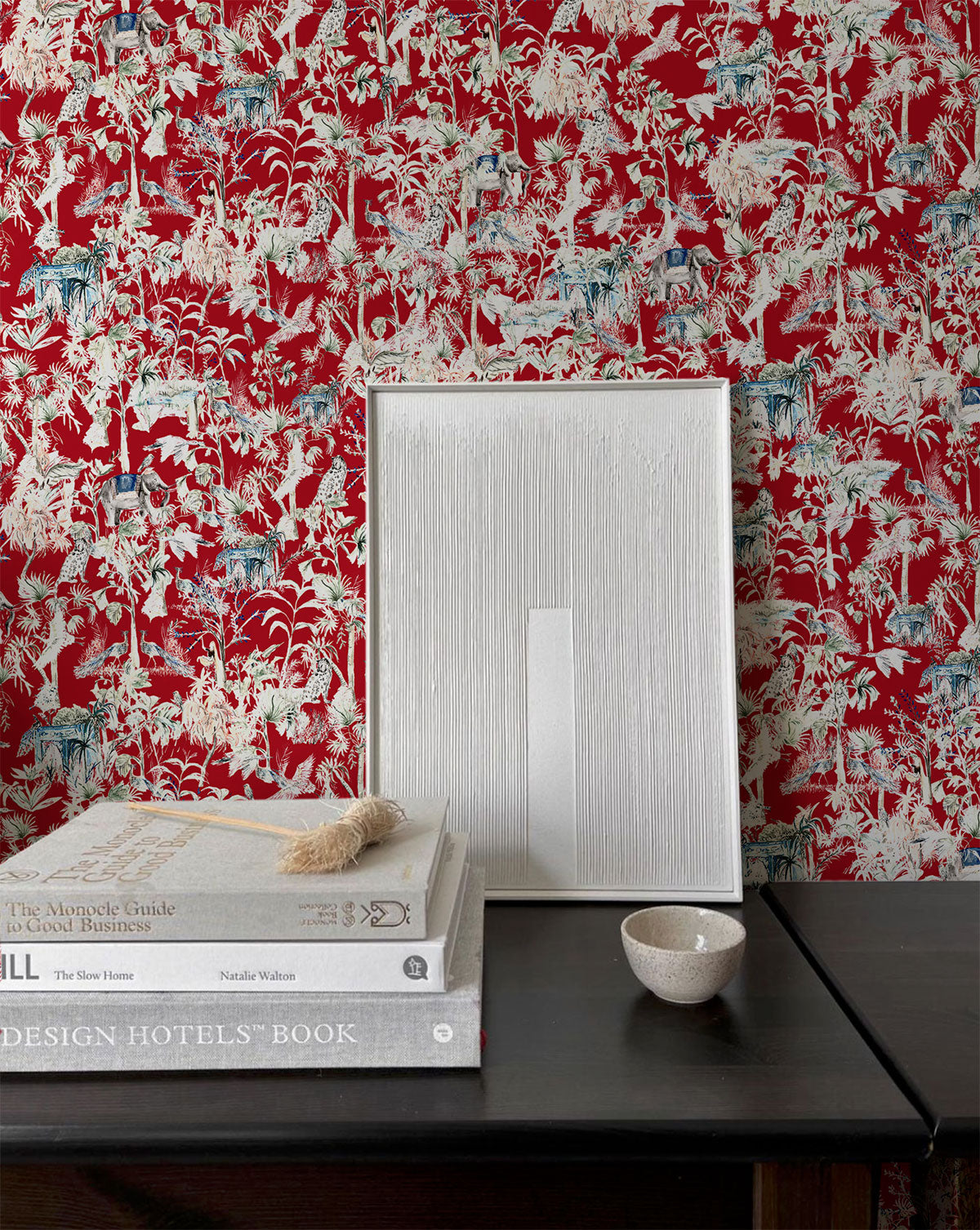 India Rojo - Papel Pintado
