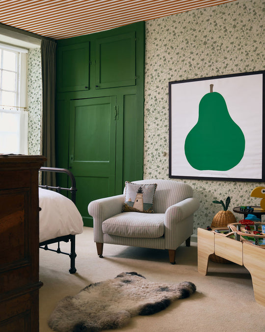 Amapolas Verdes - Papel Pintado