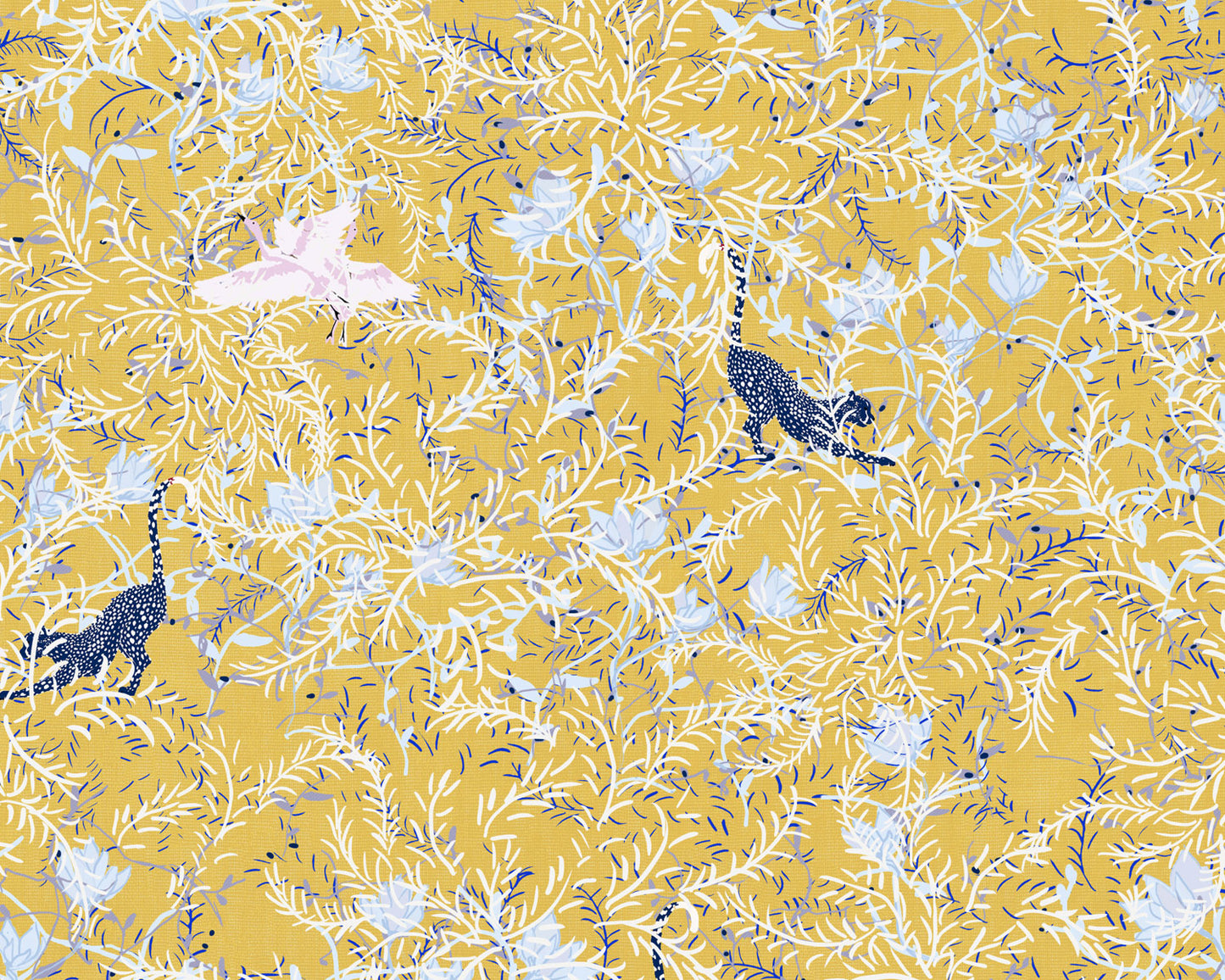 Felino Amarillo - Papel Pintado