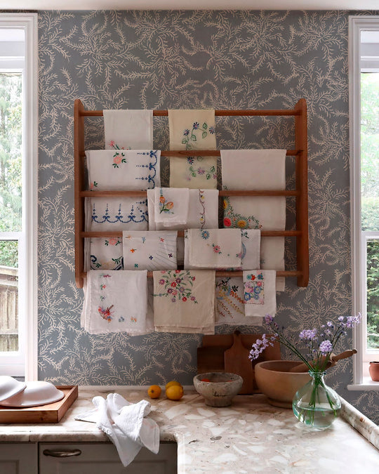 Laurel Celeste Paquete Vela - Papel Pintado