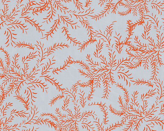 Laurel Celeste Coral - Papel Pintado