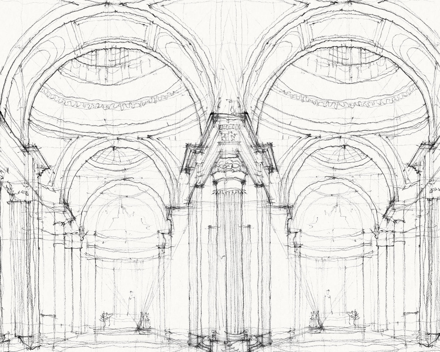 Arcos Blancos - Papel Pintado
