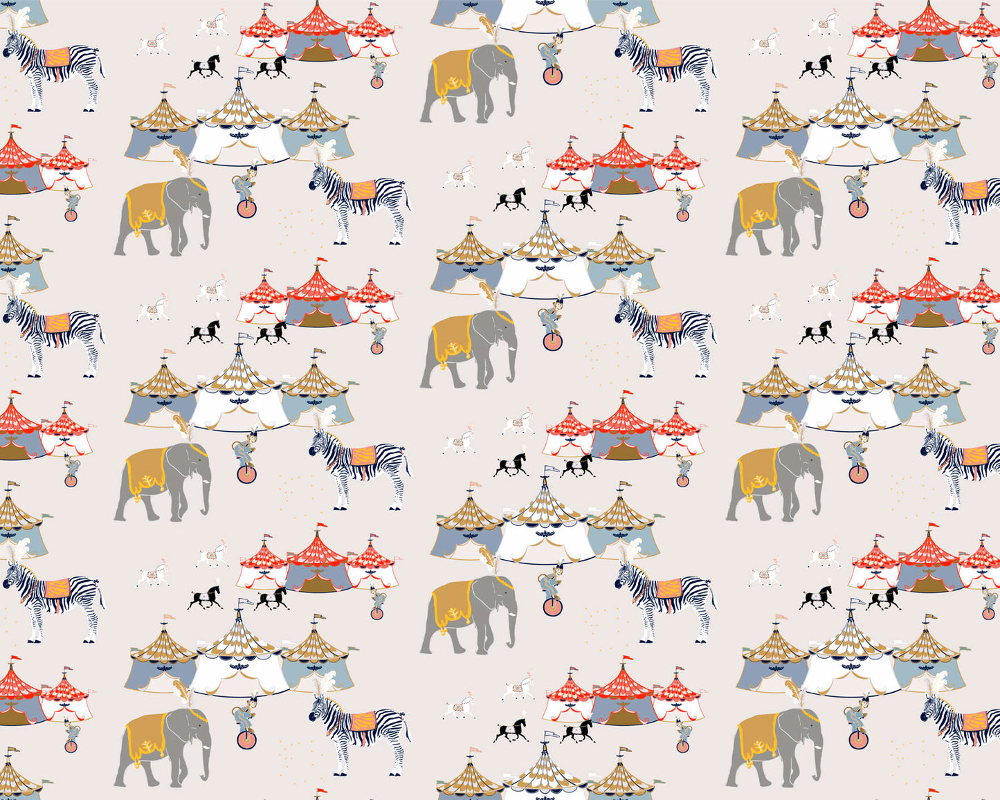 Circo Beige - Papel Pintado