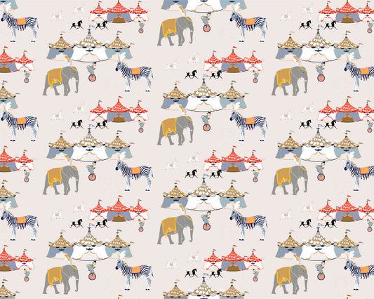 Circo Beige - Papel Pintado