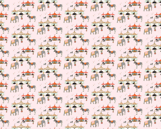 Circo Rosa - Papel Pintado