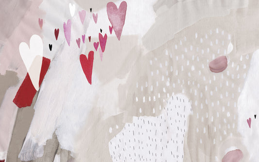Corazones - Papel Pintado