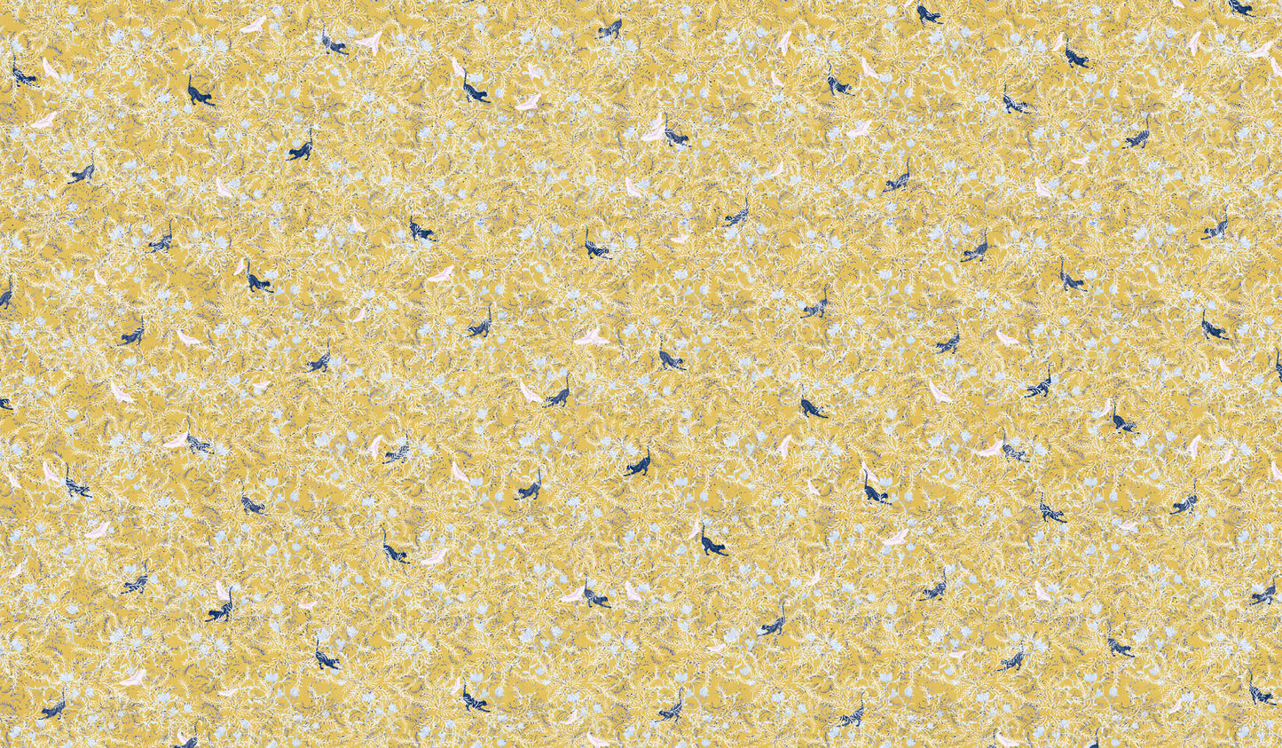 Felino Amarillo - Papel Pintado