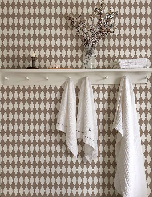 Papel pintado "Lis Cacao Marrón"