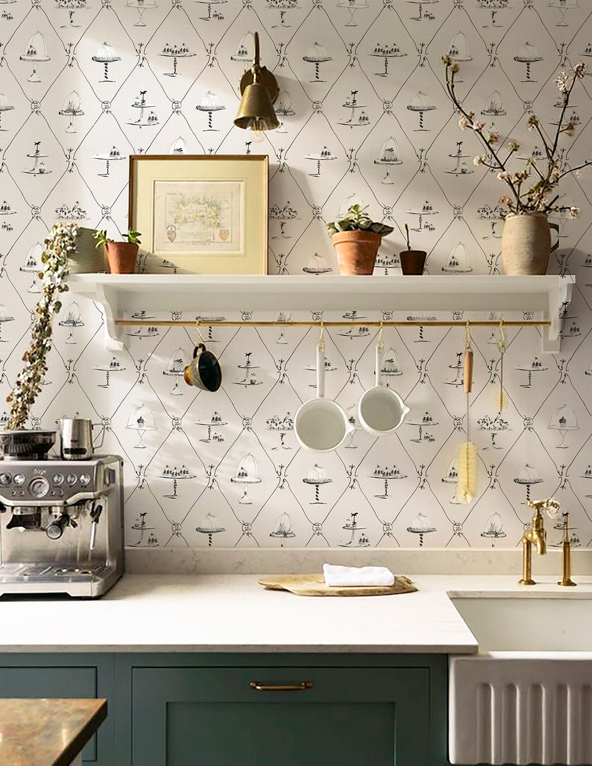 Papel pintado "Patisserie Blanco"