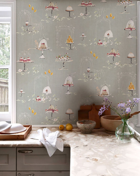 Papel pintado "Patisserie Sage"