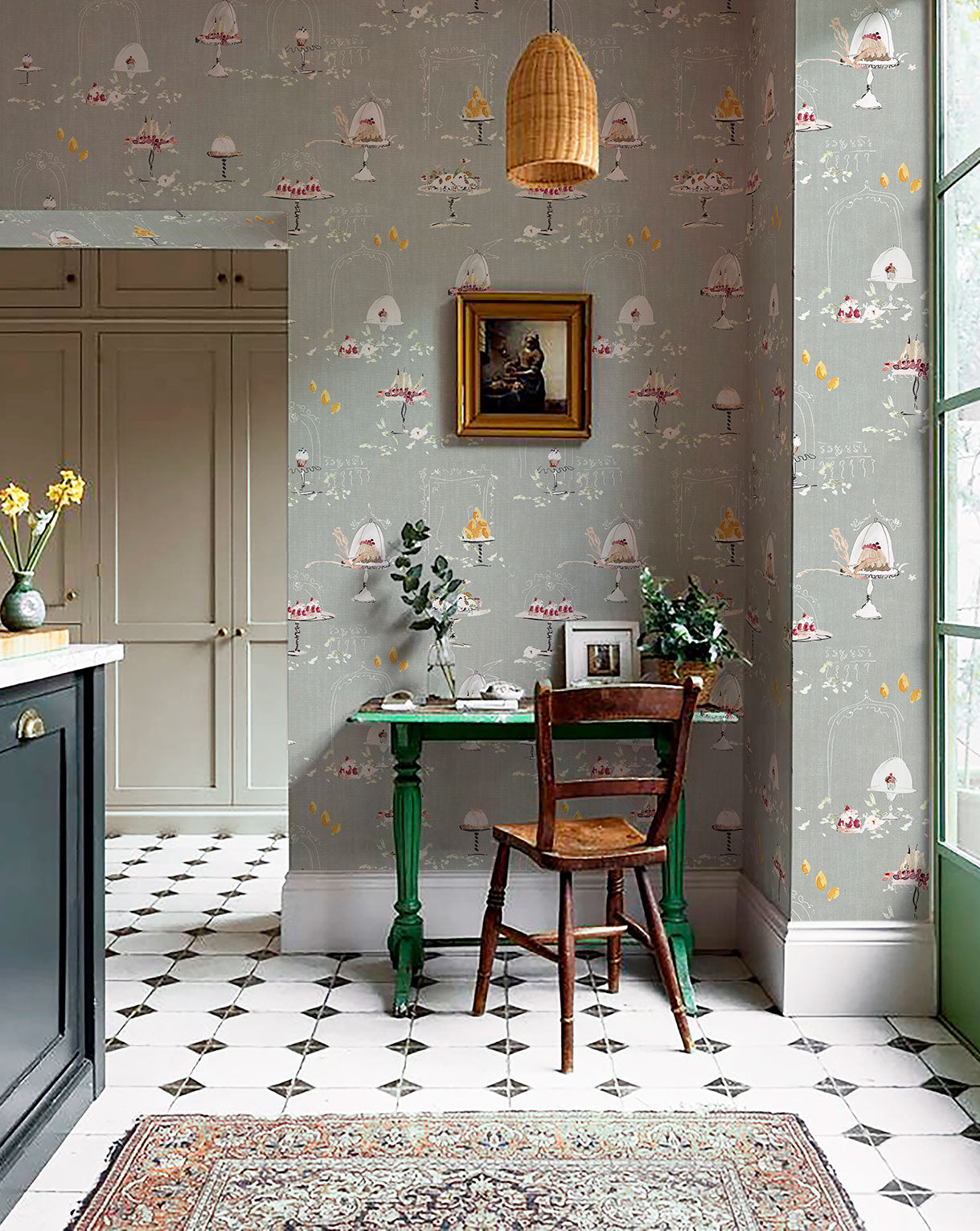 Papel pintado "Patisserie Sage"