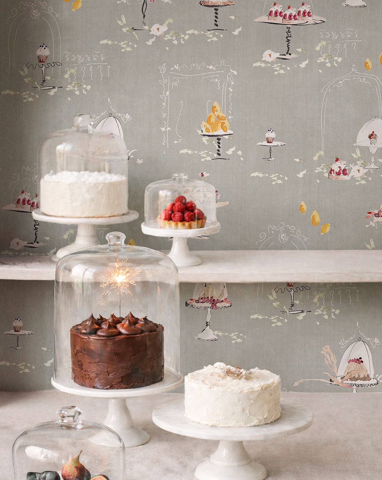 Papel pintado "Patisserie Sage"