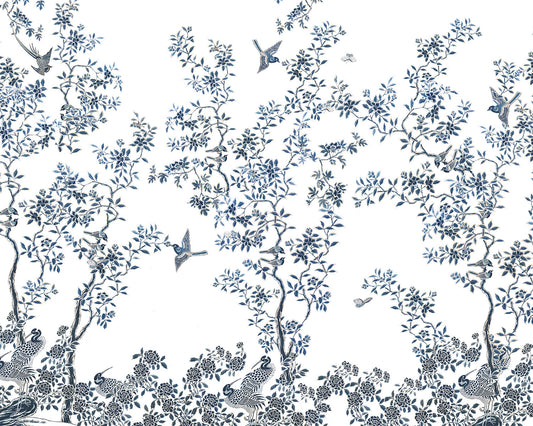 Jardin Azul - Papel Pintado