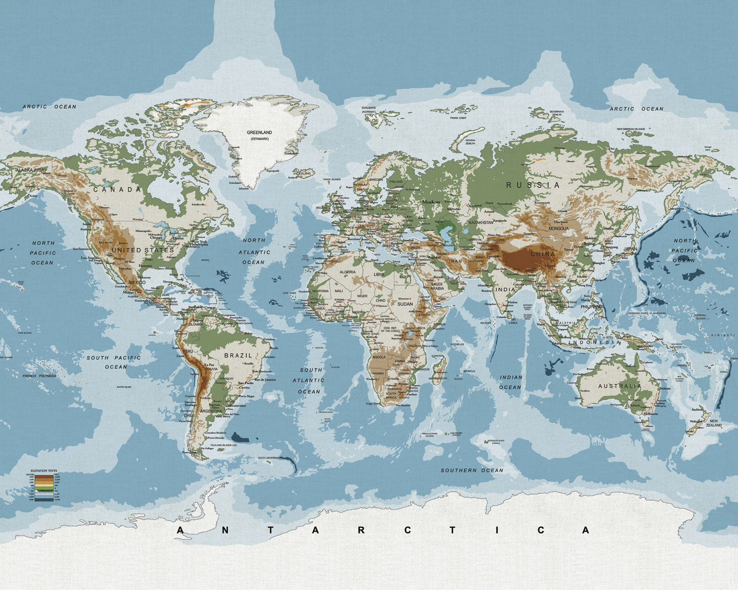 Mapa Mundi - Papel Pintado