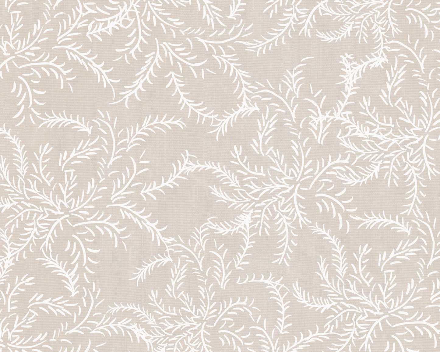 Laurel Beige Blanco - Papel Pintado