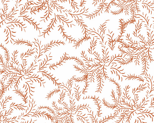 Laurel Caqui - Papel Pintado