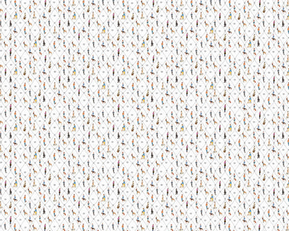 Perros Rombos Color - Papel Pintado