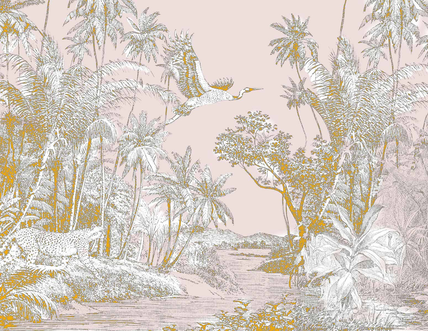 Paz Rosa - Papel Pintado