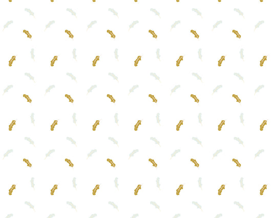 Plumas Oro - Papel Pintado